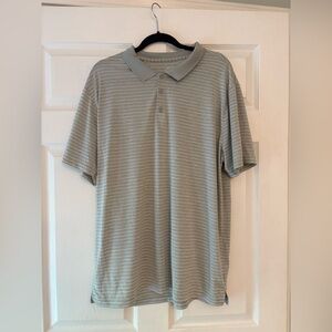 BCG‎ Men’s 2XL Performance Golf Polo Shirt - Gray Stripe